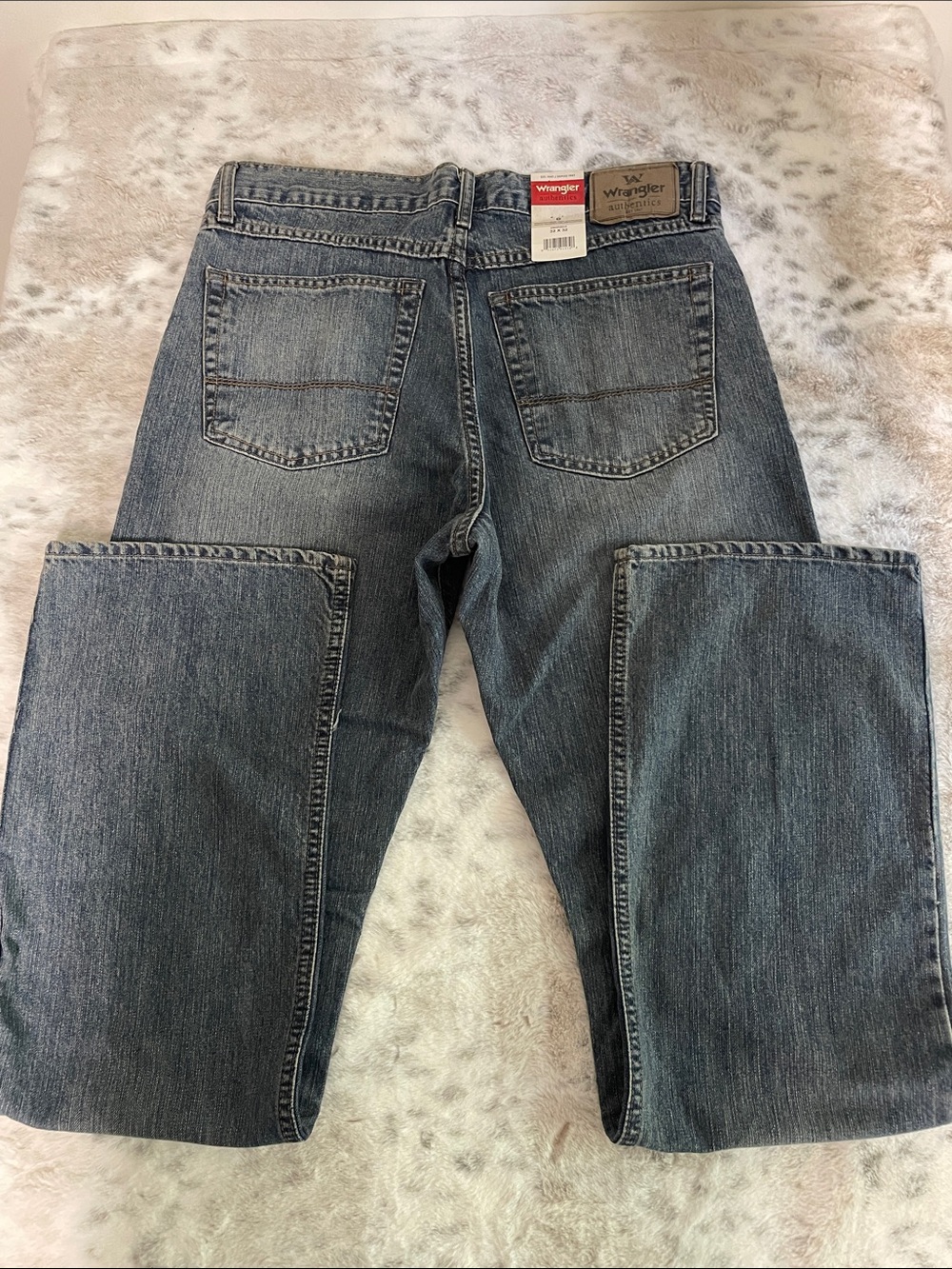 Wrangler Authentics Men’s Relaxed Fit Jeans - Medium Blue Wash